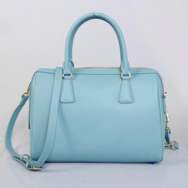 2014 Prada Saffiano Leather 32cm Two Handle Bag BL0823 iceblue for sale - Click Image to Close